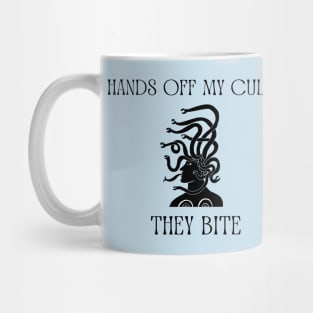 Hands off my curls, they bite Mug